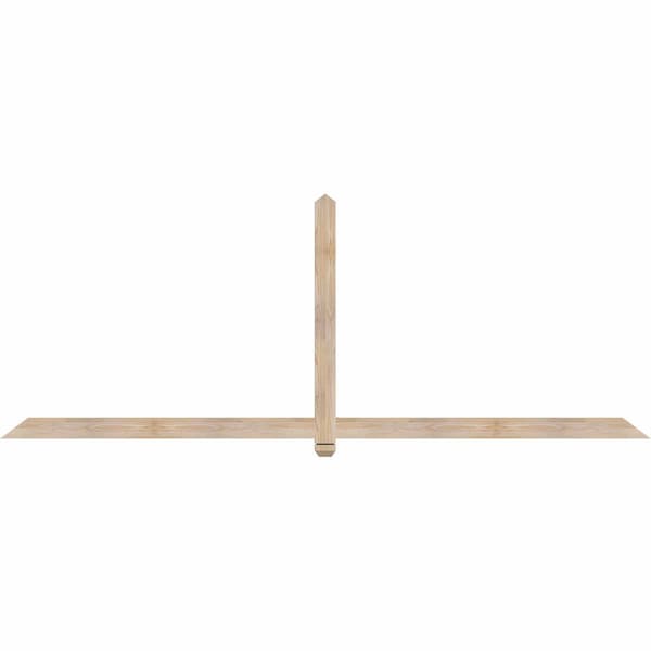 Ekena Millwork Eugene Smooth Timber Gable Bracket, Douglas Fir, 108"W x 40"H x 1 1/2"D x 3 1/2"F, 9/12 Pitch GBW108X40X0204EUG00SDF - main